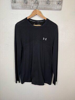Under Armour Mens Long Sleeve The Seamless Tee HeatGear Fitted Athletic Large